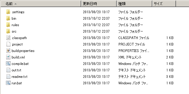 DecisionHelloフォルダ構成